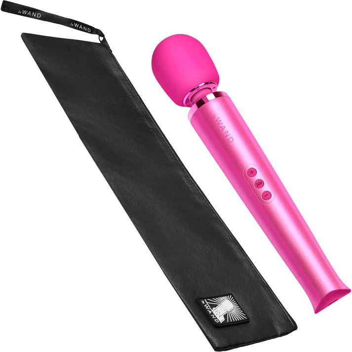 Le Wand Rechargeable Massage Wand Vibrator in Magenta