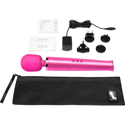 Le Wand Rechargeable Massage Wand Vibrator in Magenta