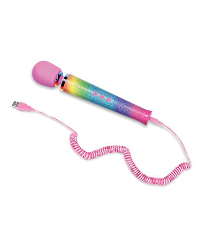 Le Wand Petite Rechargeable Vibrating Massage Wand, Rainbow