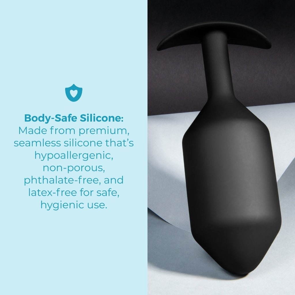 b-Vibe Snug Plug 7 Weighted - Black
