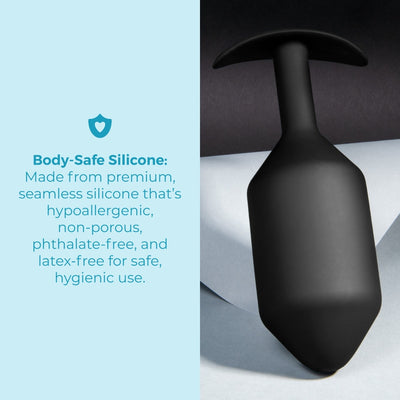 b-Vibe Snug Plug 7 Weighted - Black