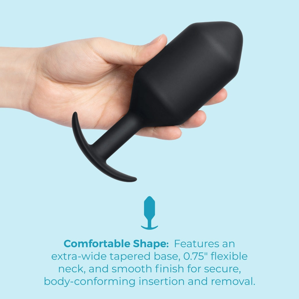 b-Vibe Snug Plug 7 Weighted - Black
