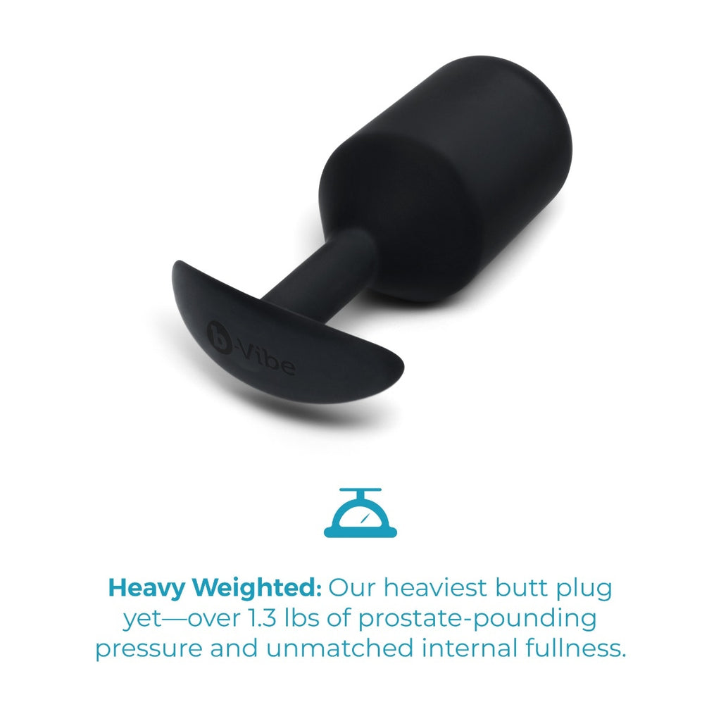 b-Vibe Snug Plug 7 Weighted - Black