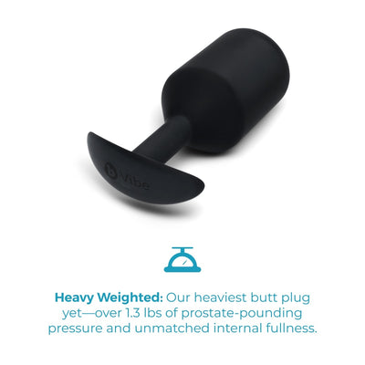 b-Vibe Snug Plug 7 Weighted - Black