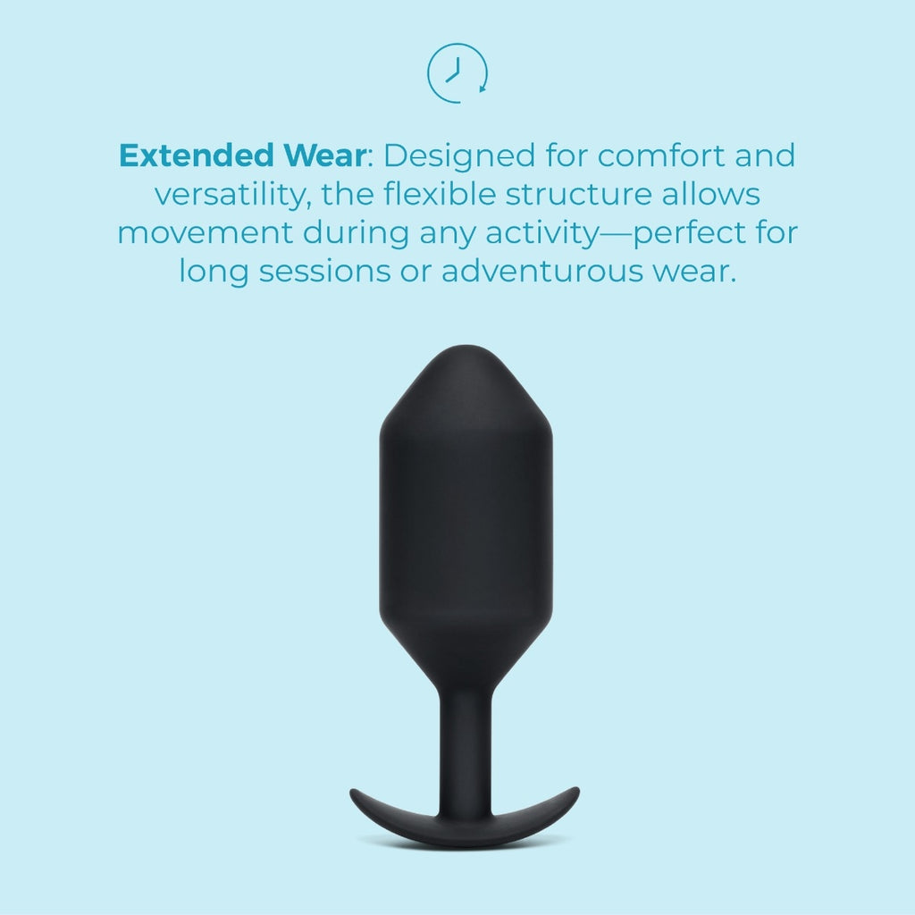 b-Vibe Snug Plug 7 Weighted - Black