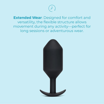 b-Vibe Snug Plug 7 Weighted - Black