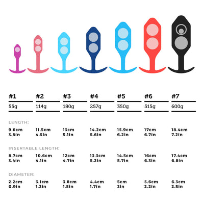 b-Vibe Snug Plug 7 Weighted - Black