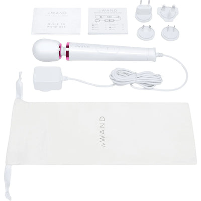 Le Wand Petite Plug-In Massage Wand Vibrator in White