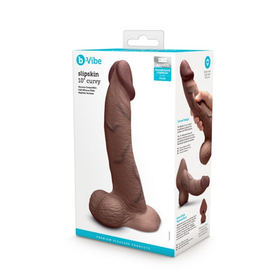 b-Vibe Slipskin Realistic Silicone Dildo - 10