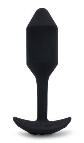 b-Vibe Medium Silicone Vibrating Snug Plug 2 - Black