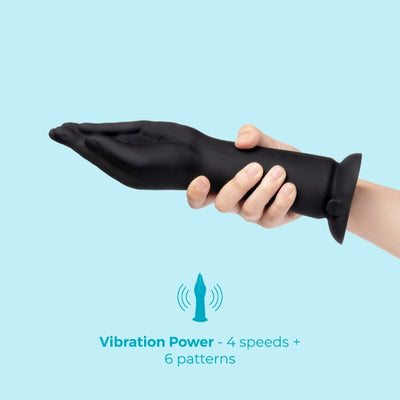 b-Vibe 10.5 Inch Vibrating Silicone Hand Fisting Dildo with Suction Base