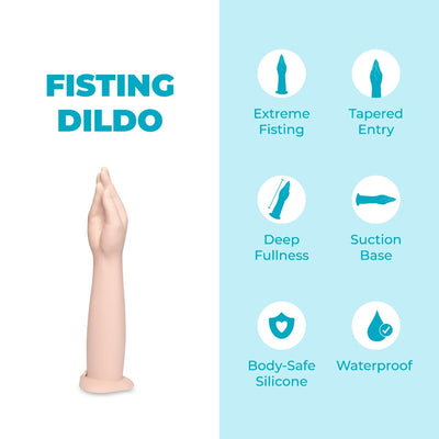 b-Vibe 16.5 Inch Silicone Hand Fisting Dildo with Suction Base