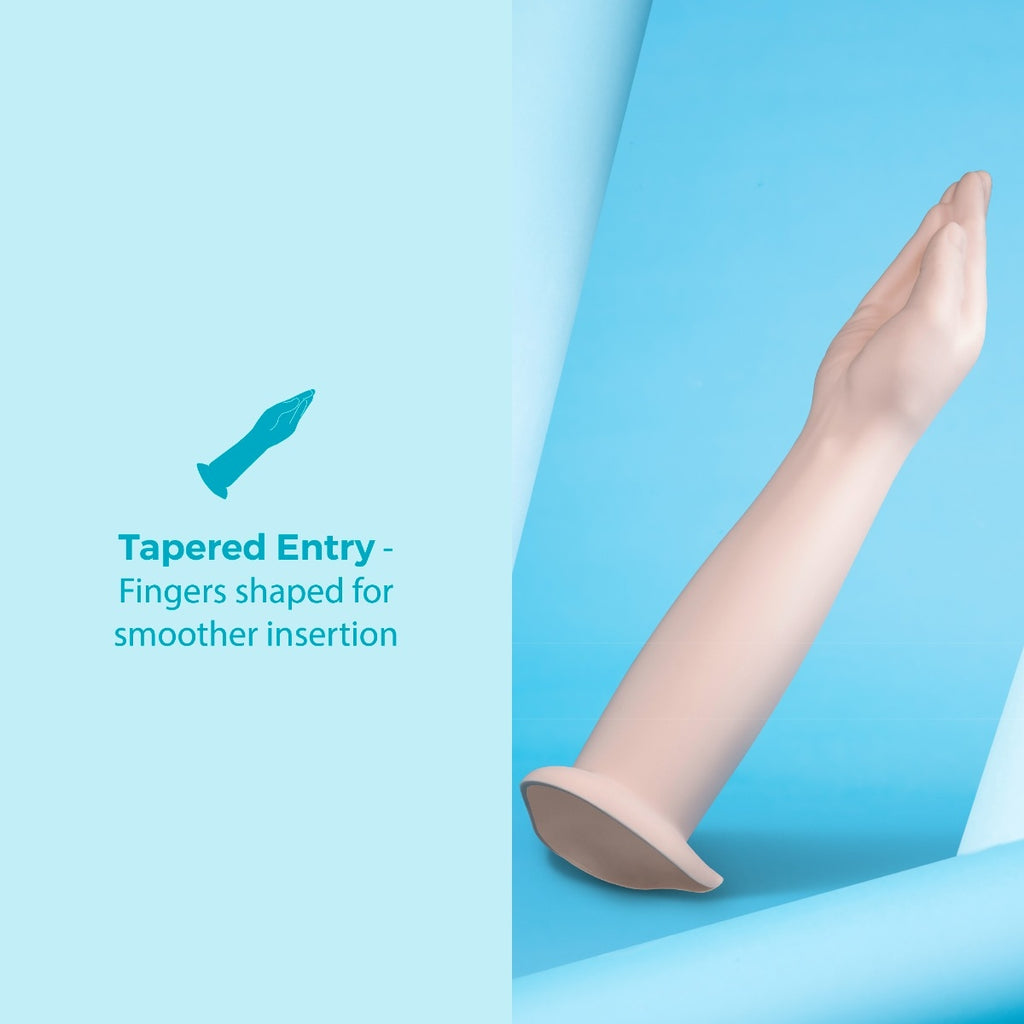 b-Vibe 16.5 Inch Silicone Hand Fisting Dildo with Suction Base