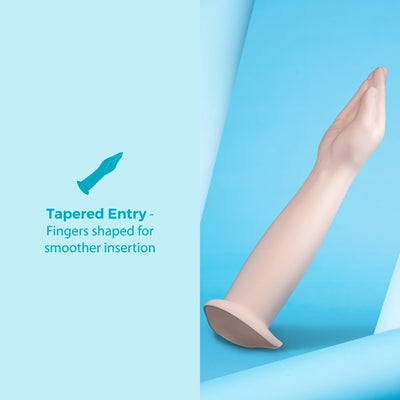 b-Vibe 16.5 Inch Silicone Hand Fisting Dildo with Suction Base