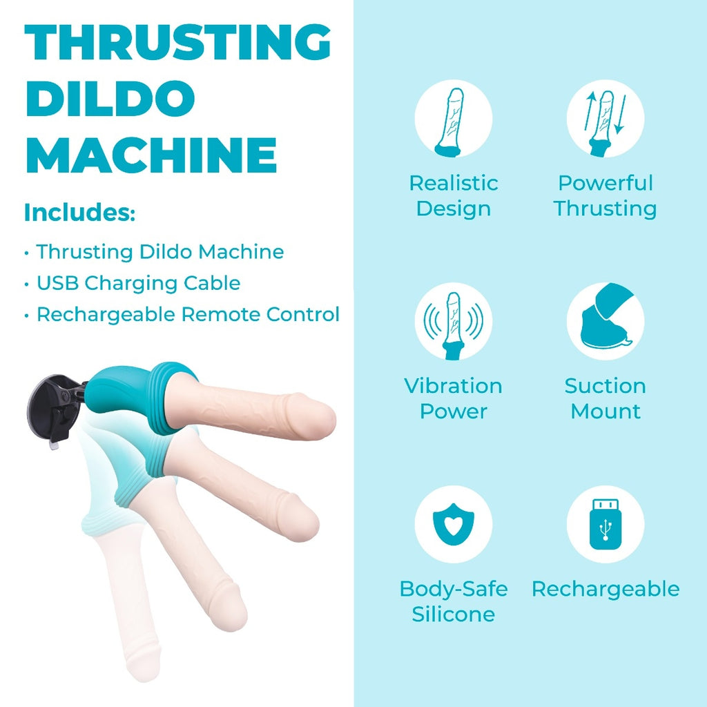 b-Vibe Realistic Thrusting Dildo Machine