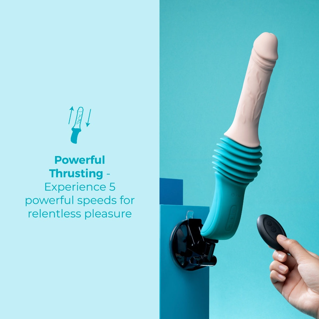 b-Vibe Realistic Thrusting Dildo Machine