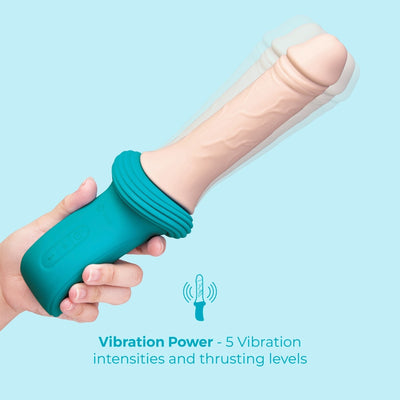 b-Vibe Realistic Thrusting Dildo Machine