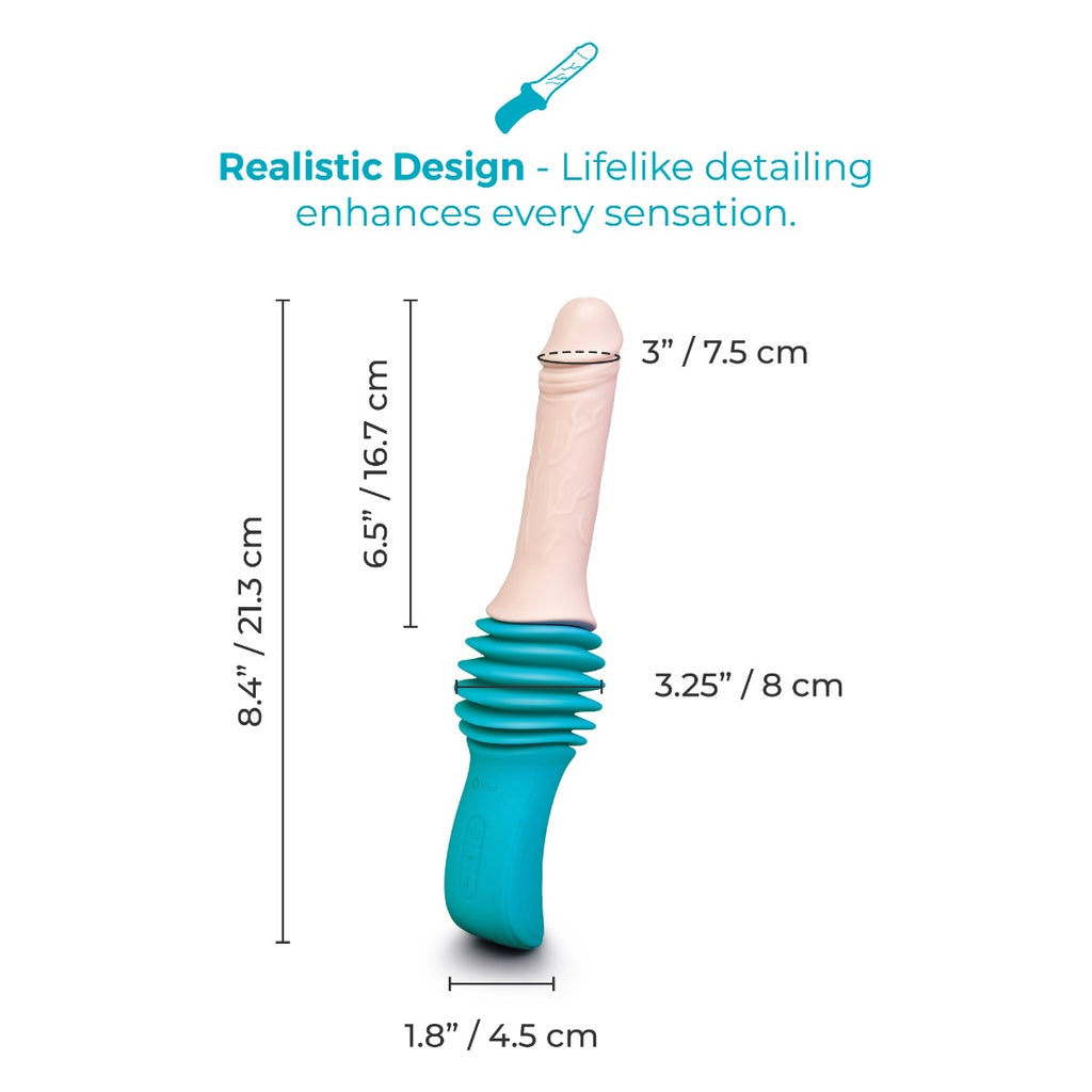 b-Vibe Realistic Thrusting Dildo Machine