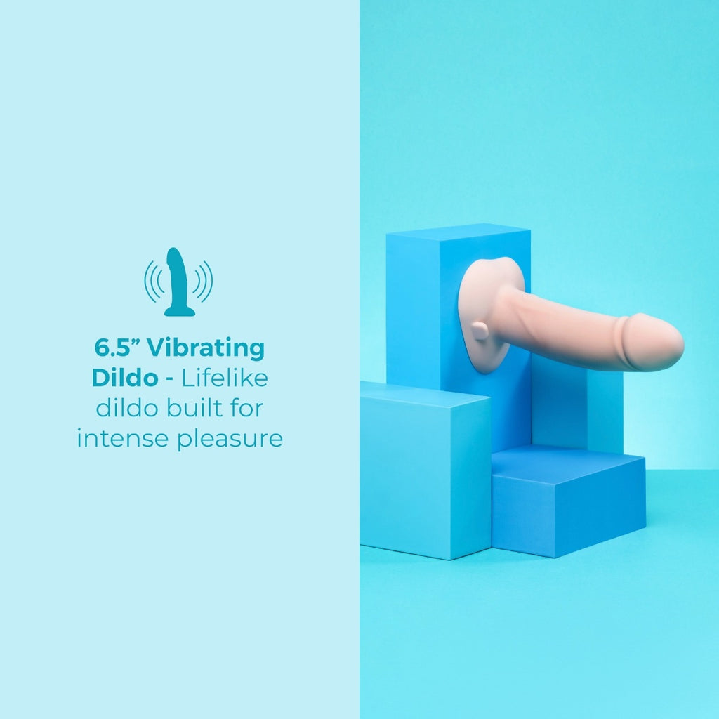 b-Vibe Every Body Vibrating Realistic Strap-On Kit
