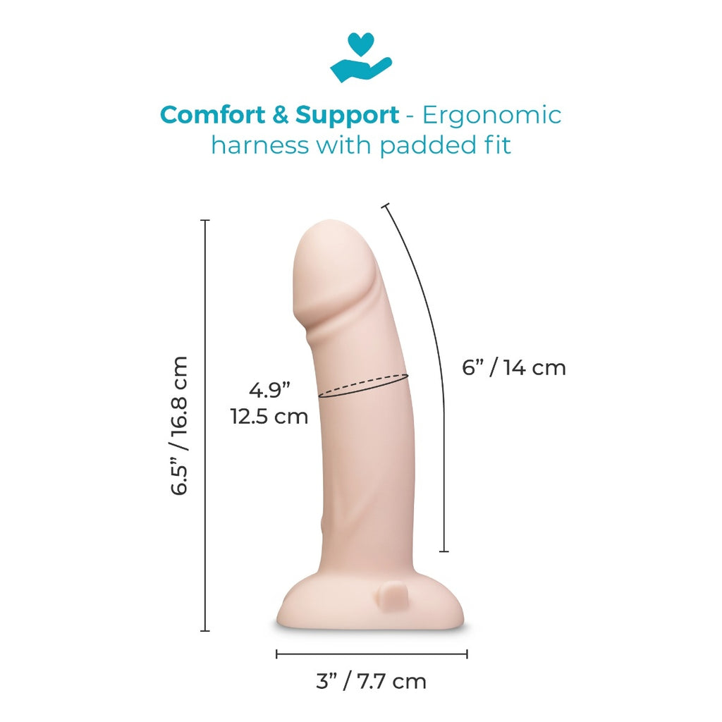 b-Vibe Every Body Vibrating Realistic Strap-On Kit