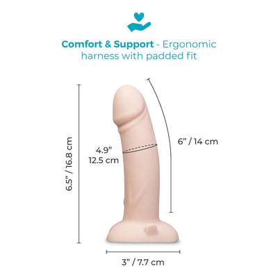 b-Vibe Every Body Vibrating Realistic Strap-On Kit