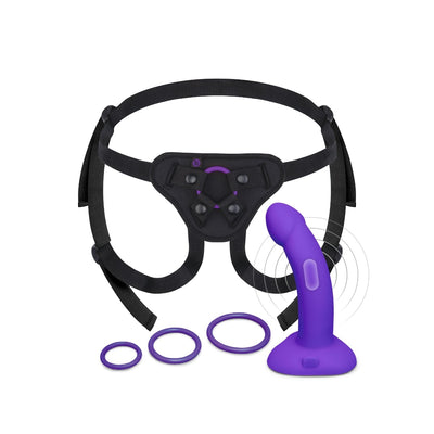 b-Vibe Vibrating Curved Strap-On Kit