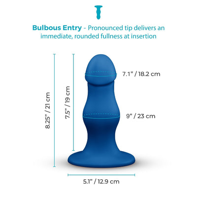 b-Vibe Gape 8.25 Inch Bulbous XXL Dildo with Suction Cup
