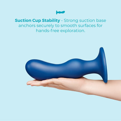 b-Vibe Milk 8.5 Inch Curved XXL Anal Trainer with Tapered Tip and Suction Cup