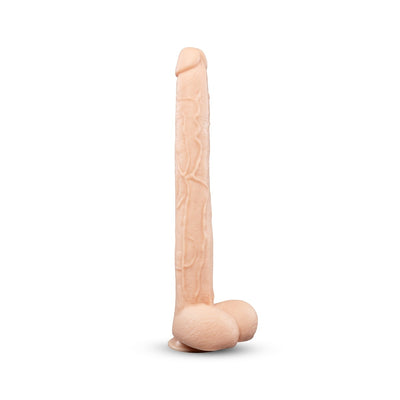 b-Vibe Bone 17 Inch Deep-Insert XXL Dildo with Realistic Balls and Suction Cup