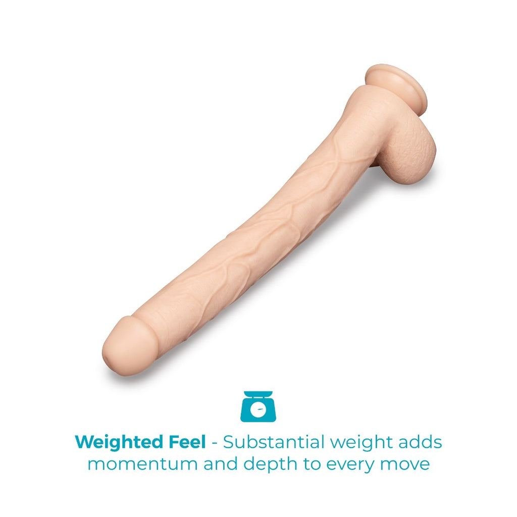 b-Vibe Bone 17 Inch Deep-Insert XXL Dildo with Realistic Balls and Suction Cup