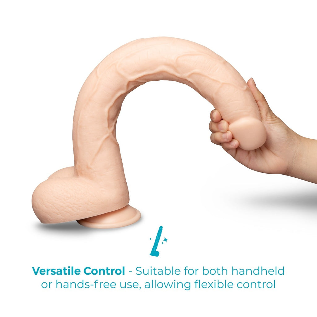 b-Vibe Bone 17 Inch Deep-Insert XXL Dildo with Realistic Balls and Suction Cup