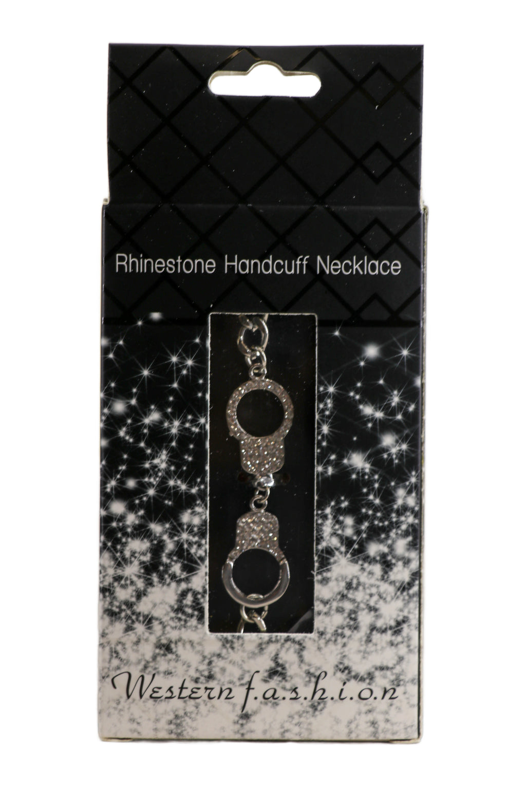 Handcuff Choker Necklace, Silver, One Size