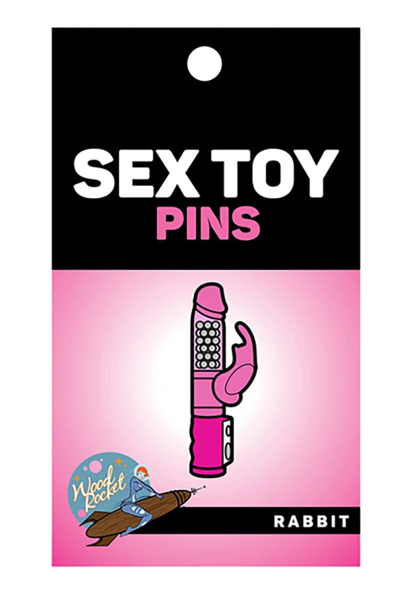 Rabbit Vibrator Enamel Pin