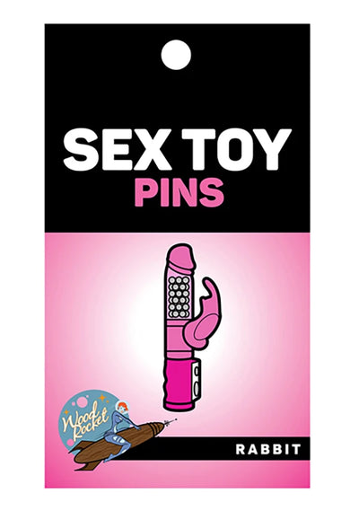 Rabbit Vibrator Enamel Pin