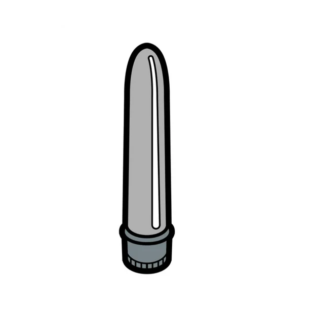 Grey Vibrator Enamel Pin