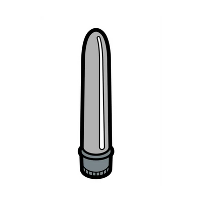 Grey Vibrator Enamel Pin