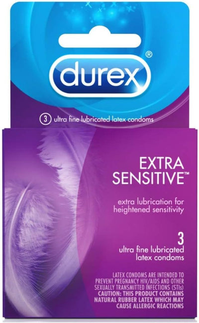 Durex Extra Sensitive Condoms - 3 pk