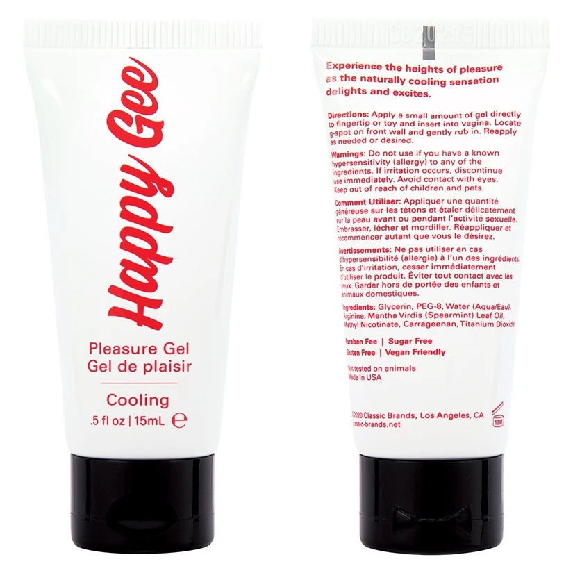 Happy Gee G-Spot Cooling Pleasure Gel - .5oz