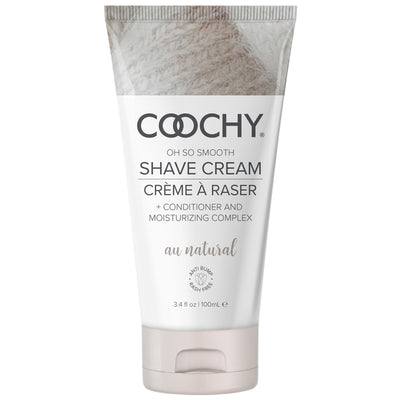 COOCHY Shave Cream Au Natural, 3.4oz