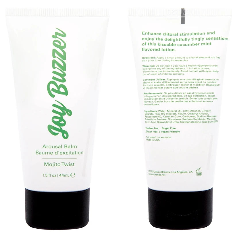Joy Buzzer Clitoral Arousal Balm in Mojito Twist - 1.5 oz
