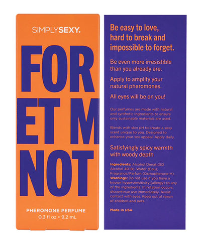 Simply Sexy Forget Me Not Pheromone Perfume Spray, .3oz