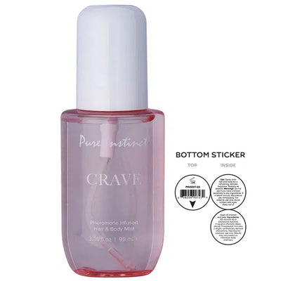 Pure Instinct Pheromone Hair & Body Mist, Crave, 3.35oz