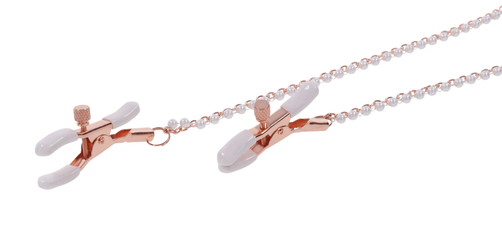 Peaches ‘n CreaMe Collar with Nipple Clamps by Sportsheets