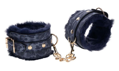 Cougar Faux Leather & Faux Fur Handcuffs