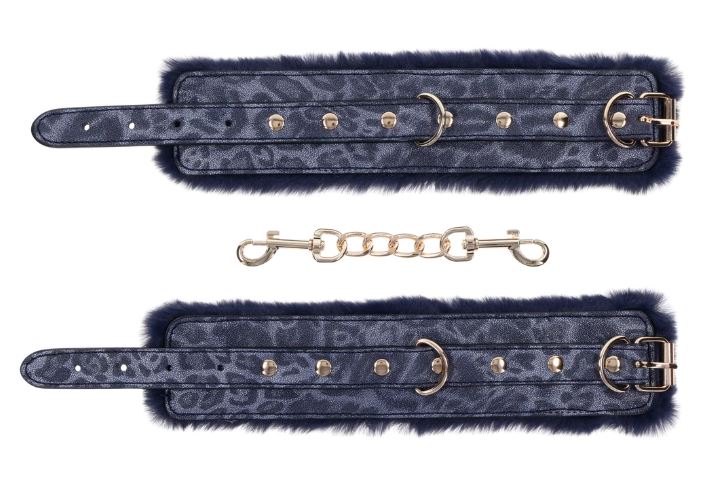 Cougar Faux Leather & Faux Fur Handcuffs