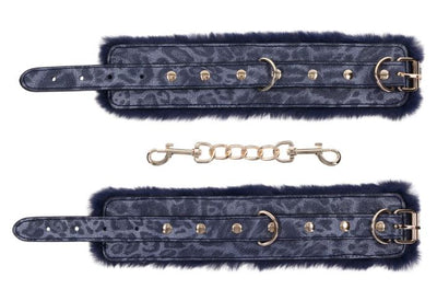Cougar Faux Leather & Faux Fur Handcuffs