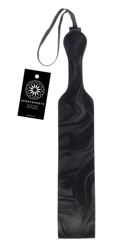 Velvet Noir Looped Spanking Paddle by Sportsheets