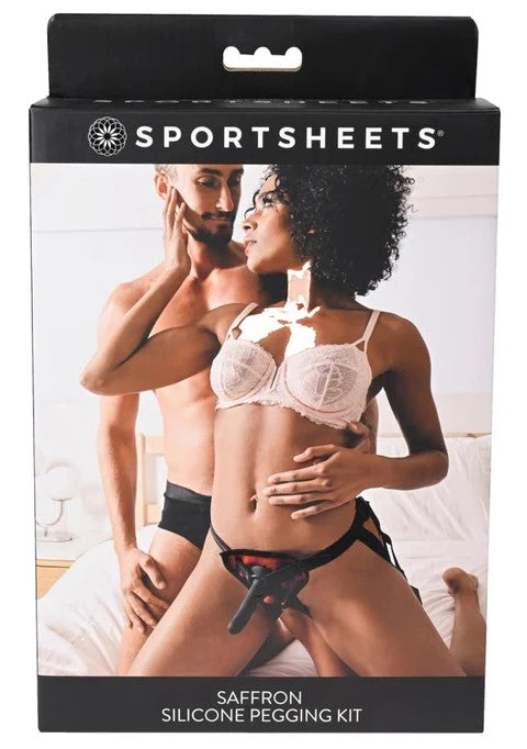 Sportsheets Saffron Red Silicon Pegging Set
