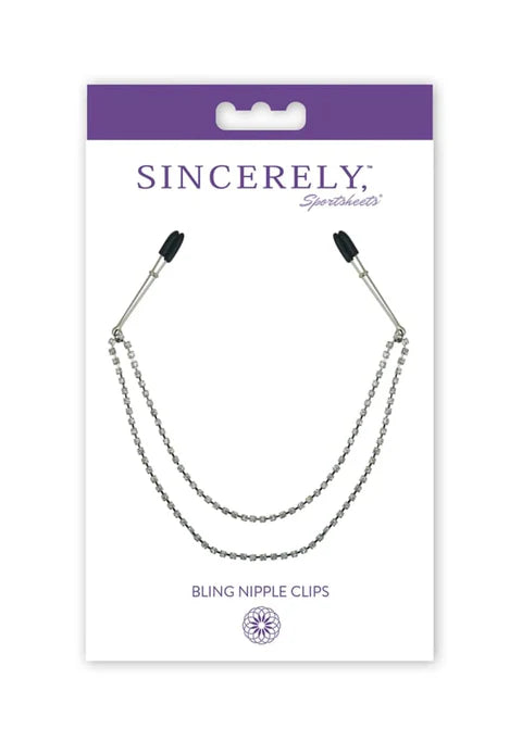 Sincerely Bling Rhinestone Nipple Clips by Sportsheets