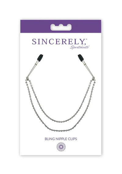 Sincerely Bling Rhinestone Nipple Clips by Sportsheets